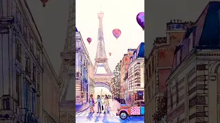 Париж🗼 Муза👸 Француженка👒 Франция🇫🇷 Акварель🎨 Скетч🌈 Грусть🤦🏼‍♀️ Предательство💔 Измена🖤 Отчаяние💧