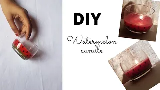 incredible candle making idea // watermelon candle
