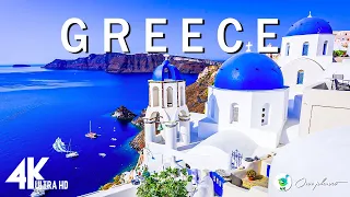 Greece 4K UHD - Scenic Relaxation Film With Calming Music ( 4K Video Ultra HD )