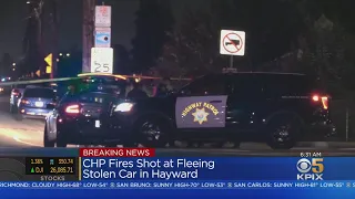 CHP Officers Shot At Fleeing Stolen Car In Hayward