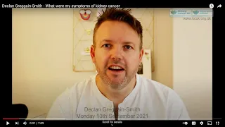 Declan Greggain-Smith - What were my symptoms of kidney cancer