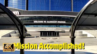 Raiders Stadium: Mission Accomplished: Walking around the completed Raiders Stadium in 4K