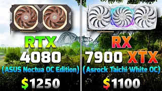 RTX 4080 16GB (Asus Noctua OC Edition) vs RX 7900 XTX 24GB (Asrock Taichi White OC Edition)