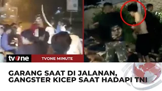 Viral Video Gangster Wonoayu Sidoarjo Dibuat Kapok Oleh TNI | tvOne Minute