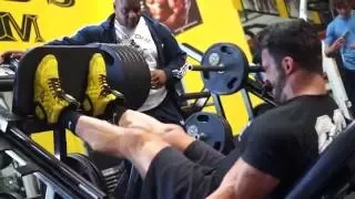 Sergi Constance VLOG 10 Crazy LEG Workout and lunch with Chris Cormier