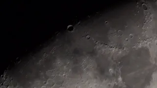 Луна в телескоп. Горы  Апеннины  #  Moon through a telescope. The Apennine Mountains