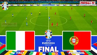 Italy vs Portugal - Final UEFA EURO 2024 | Full Match & All Goals | PES Gameplay PC