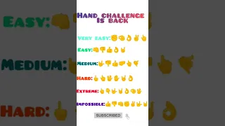 #tiktok challenge/emoji challenge/#handgesture #handdance #easy/#hand