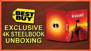 The Incredibles Best Buy Exclusive 4K+2D Blu-ray SteelBook Unboxing