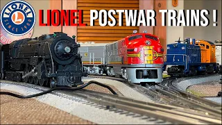 VINTAGE Lionel Postwar Trains! Running Postwar Lionel Around The Layout!!