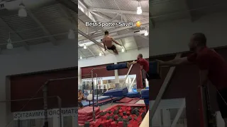 Spotters are insane 🤯 #gymnastics #gymnast #olympics #sports #calisthenics #spot #coach #coaching