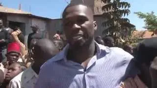 OCTOPIZZO Hosts 50 Cent In Kibera [ItsNambaNaneTV]