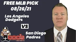 MLB Pick - Los Angeles Dodgers vs San Diego Padres Prediction, 8/26/21, Free Betting Tips and Odds