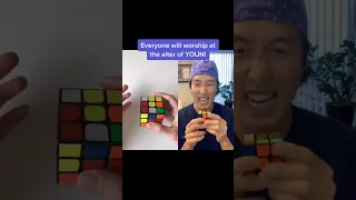 How to Solve a Rubik’s Cube in 2 Moves?!?! #shorts #rubikscube