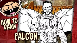 How to Draw FALCON (Avengers: Infinity War) | Narrated Easy Step-by-Step Tutorial