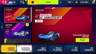 A9 4th anniversary Hennessy venom f5 special event gameplay Racing with Hennessy Venom f5