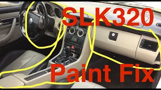 Reconditioning Dash Bezel Pieces Mercedes Benz SLK320 SLK230 98-04 Fixing Painting Stripping MB R170