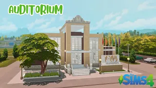 AUDITORIUM | High School Years | The Sims 4 | NO CC | Stop Motion Build