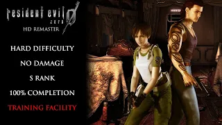 Resident Evil 0 HD Remaster | HARD MODE/NO DAMAGE/S RANK/100% COMPLETION - Training Facility