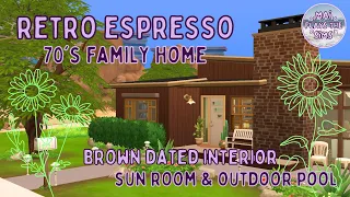 i am living for this 70's house with ~espresso~ vibes