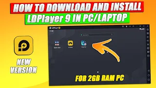 HOW TO DOWNLOAD LDPlayer 9 IN PC/LAPTOP - LDPlayer 9 Version For Low End PC For FREE FIRE - 2GB RAM