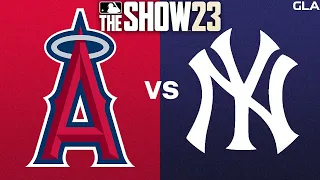 ANGELS vs. YANKEES Simulation | MLB The Show 23 PS5