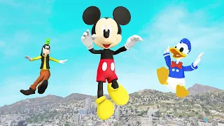 Mickey Mouse Clubhouse GTA 5, Donald Duck, Goofy and Minnie Mouse Funny Ragdolls & Fails #11