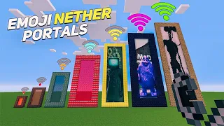 all nether portals with different wifi in minecraft