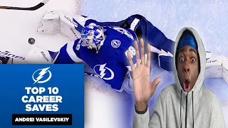 NBA Fan Reacts To Andrei Vasilevskiy's Top 10 Career Saves