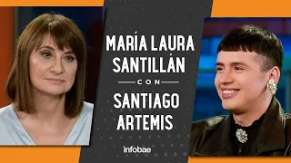 Santiago Artemis con María Laura Santillán: "A veces me siento fuera del mundo gay"