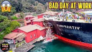 Idiots In Ship & Plane Fails Caught On Camera | Total Idiots At Work