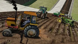 Testing old tractors VS huge slope in deep mud | Farming Simulator 22