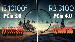 STARFIELD RX 6600 | i3 10100f vs Ryzen 3 3100