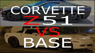 C6 Corvette Z51 and base model comparison