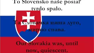 Nad Tatrou sa blýska - National Anthem of Slovakia with lyrics (Slovak, Serbian, English)