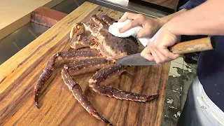 The Giant ALASKAN King Crab & WAGYU JAPANESE Beef - Expensive Food in TAIWAN