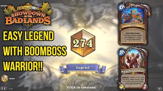 Play BOOMBOSS WARRIOR to get an early LEGEND this month! Hearthstone Showdown in the Badlands