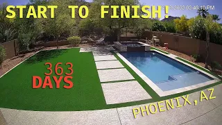 Pool Construction - Time Lapse in Phoenix, Arizona #construction #timelapse #pool