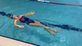 Обучение плаванию на спине. Часть 1