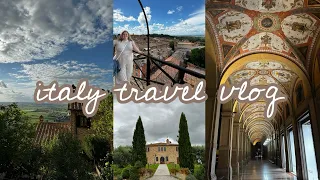 italy travel vlog: week 1 - exploring bologna | driving through umbria | visiting medieval villages