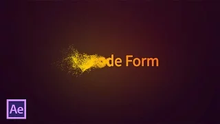 Анимация текста в частицах с помощью Trapcode Form в After Effects (Text Particles)