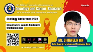 Mr. Shuanglin Qin - Bisindole natural products: A vital source for anticancer drugs