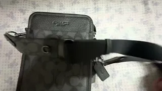 Coach BAG LEATHER Shoulder Bag For Men (Unboxing)