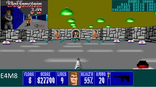 Wolfenstein 3D: E4M8 100% I am Death Incarnate with commentary