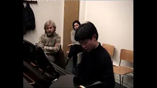 Wenyu Shen visit Maestro Krystian Zimerman in Basel (Swiss) 2001 14 years old