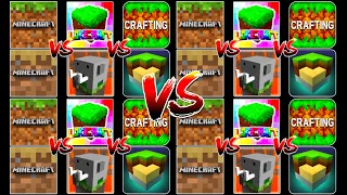 Minecraft TRIAL VS Minecraft PE VS Crafting And Building VS Craftsman VS OTHER MCPE COPY GAMES!!!