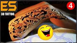 TOP 5 - ШОКИРУЮЩИЕ 3D ТАТУИРОВКИ - AMAZING TATTOOS # 4