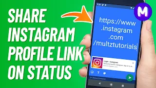 How to SHARE INSTAGRAM PROFILE LINK on WhatsApp Status - Really Works