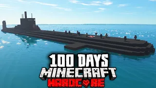 I Survived 100 Days on a Submarine in a Zombie Apocalypse Hardcore Minecraft