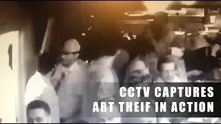 CCTV Captures Theif in action stealing my painting